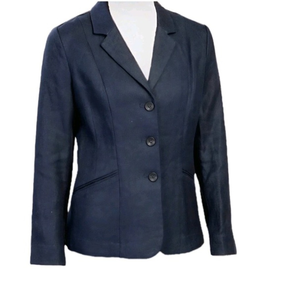 Navy Blue Blazer Jacket Women's Blazer Jacket Size Medium